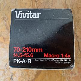Vivitar  70-210 f/4.5-5.6 Macro Focus- Pentax