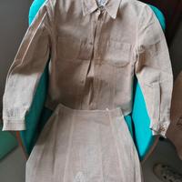 Armani Jeans completo in pelle scamosciata