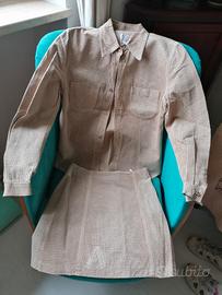 Armani Jeans completo in pelle scamosciata