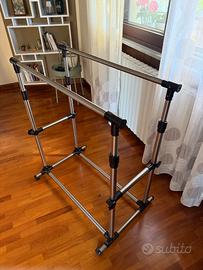 IKEA RIGGA stand appendiabiti regolabile