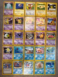 100carte Pokémon vintage anni ‘90/2000 – originali