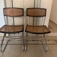 Coppia di sedie cantilever vintage in stile Cesca