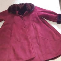 Montone Shearling con collo di visone