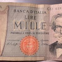 Mille 1000 lire Giuseppe Verdi