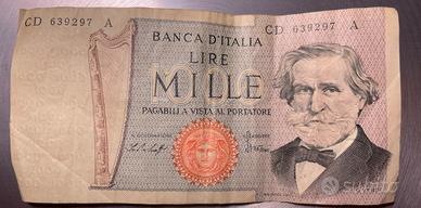 Mille 1000 lire Giuseppe Verdi