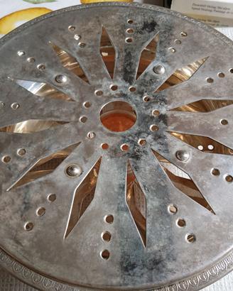 scalda vivande silver plate gobbi 22 cm no argento