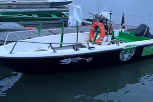Barca pesca siluro