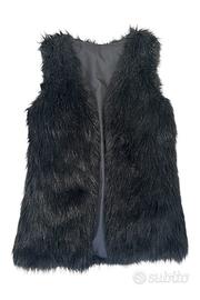 Cruelty-free fur vest- smanicato in ecopelliccia