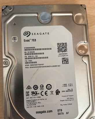 Hard disk 8 tb Seagate Enterprise 3.5 Sata - 7200