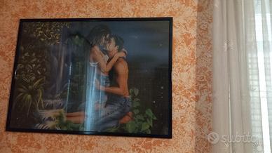 puzzle con cornice raffigura 2 innamorati 