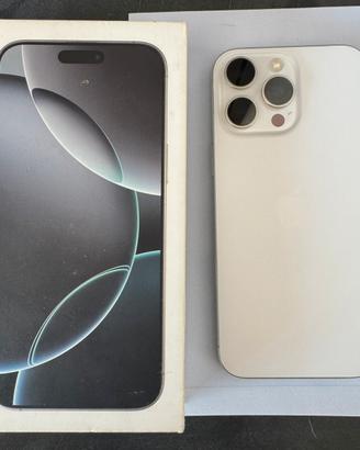 iPhone 16 Pro Max 256GB – Titanio Bianco