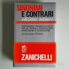 Sinonimi e Contrari - Pittano - Zanichelli - 1989