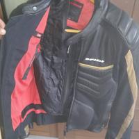 giubbotto moto in pelle 