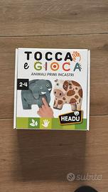 Gioco Headu Tocca e Gioca Animali Primi Incastri