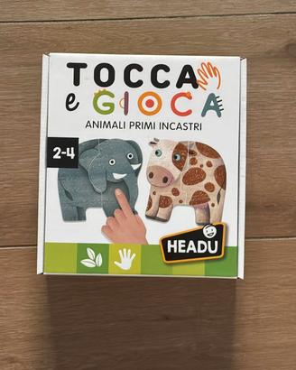 Gioco Headu Tocca e Gioca Animali Primi Incastri