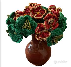 Fiori fatti a mano ad uncinetto #idearegalo