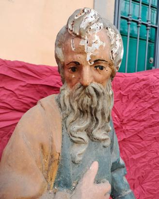 Statua lignea aosto San Paolo