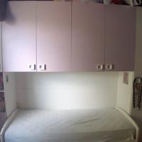 cameretta a ponte con lettino a scomparsa