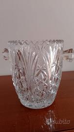 Elegante Secchiello Portaghiaccio in Cristallo Lav