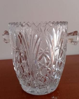 Elegante Secchiello Portaghiaccio in Cristallo Lav