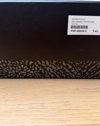 Jordan Retro 3 uomo taglia 43