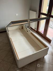Base letto singola con contenitore