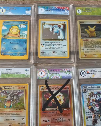 Lotto Carte Pokémon Gradate GRAAD