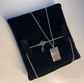 Collana in acciaio con ciondolo Boccadamo man