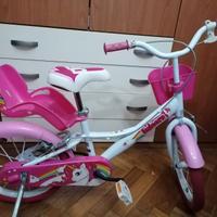 Bicicletta Unicorno 16" BAMBINA 3-6 anni
