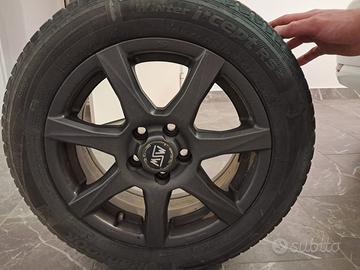 Nr 4 Cerchi in lega MSW77 con pneumatici invernali