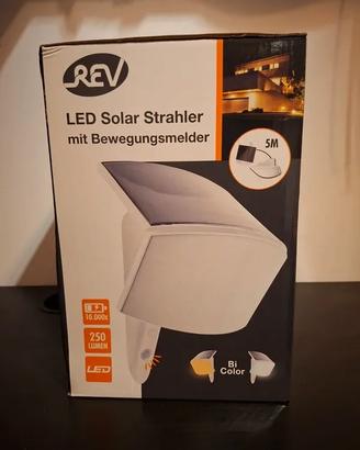 Faretto solare led dev con sensore movimento