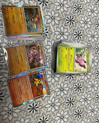 Lotto carte pokemon scarlatto e violetto