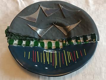 Piatto decorativo vetro Murano