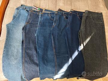 pantaloni jeans uomo xxl