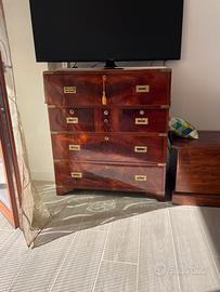 madia cassettone con  ribalta  fine 800