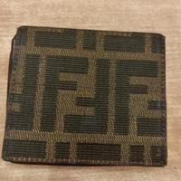 Portamonete Fendi Vintage con motivo FF jacquard
