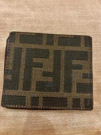 Portamonete Fendi Vintage con motivo FF jacquard