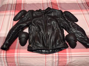 Giacca in pelle moto 