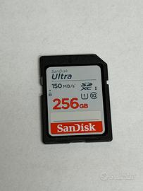 Scheda sd SanDisk Ultra 256 gb NUOVA