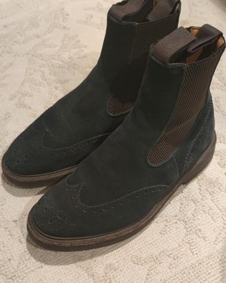 Tricker's,Trickers, Uomo scamosciate Blu tg.41