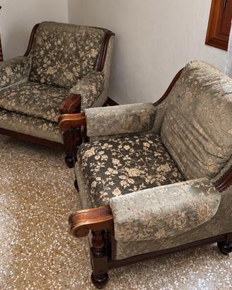 Poltrone e divano vintage