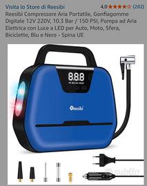 mini compressore da viaggio,casa e giardino 