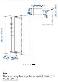 Armadio Ikea Pax alto 201