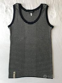 Top canotta Armani Jeans in cotone a righe - 40