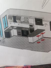 Cucina completa Marca Mobilturi (Lube) Mod. Gaia