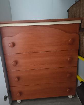 fasciatoio com vaschetta e cassettiera 