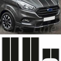 Fascie adesive per ford Custom nere  bordo grigi