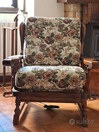 Poltrona damascata