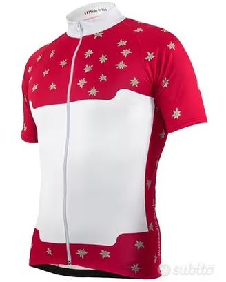 Maglia ciclismo da collezione "stella alpina"