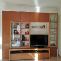 Parete attrezzata in ciliegio